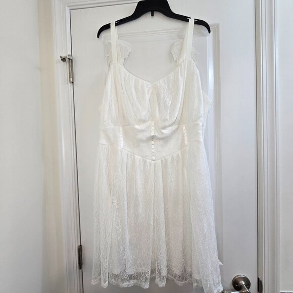Hot Topic - Sweet Society - White Angel Wings Lace Cami Dress - NWT - Picture 2 of 12